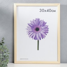 Фоторамка дерево Sasha 30х40 см неокрашенная (пластиковый экран) No Brand