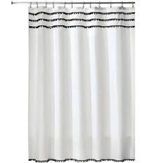 Штора для ванной Carnation Home Fashions Pompon 180x200