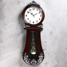 Часы настенные, серия: Маятник, "Птички на веточках", плавный ход, 74х52 см No Brand