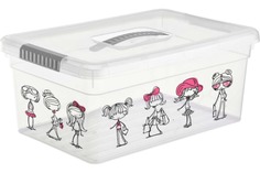 Ящик для хранения Deco 10л с ручкой МОДНИЦЫ Fun Box