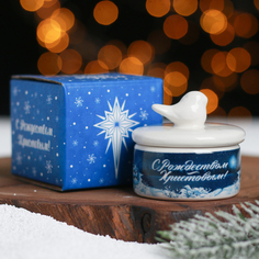 Шкатулка «Рождественская ночь», 5.7 х 5 см No Brand