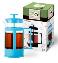 Заварочный чайник TECO TС-P1035-BU (голубой/синий) 0,35л No Brand