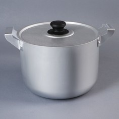 Кастрюля, 8 л, металлическая крышка, цвет хромированный No Brand