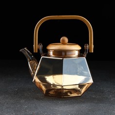 Чайник заварочный «Октогон», 800 мл, цвет золотой No Brand