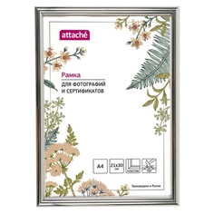 Рамка пластиковая Attache 21x30 (A4) ПЭТ Серебро ( Red Panda