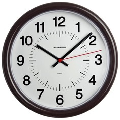 Часы настенные пластиковые, модель 02, диаметр 245 мм, 21234211 Troyka