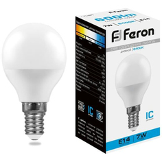 Лампочка светодиодная Feron LB-95, 25480, 7W, E14 (комплект 10 шт.)