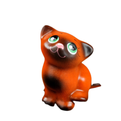 Фигура "Котик Мурзик" рыжий, 7х9х5см Хорошие сувениры
