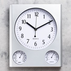 Часы настенные, серия: Классика, "Верность": термометр, гигрометр, 29.5 х 25 см No Brand
