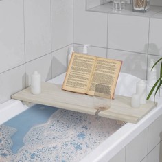 Столик для ванны, 68x26x7 см, сосна No Brand