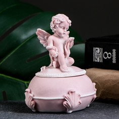 Шкатулка "Ангелочек" Сувениры из мраморной крошки