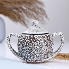 Сахарница "Элегант" 10х13см, 0,4л, тирамису No Brand