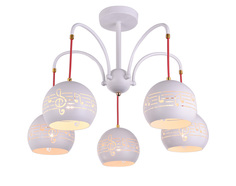 Потолочный светильник Escada 642/5P E14*40W White/Red