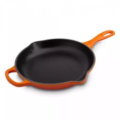 Сковорода 23 см, чугун, цвет: оранжевая лава, 20182230900422, LE CREUSET
