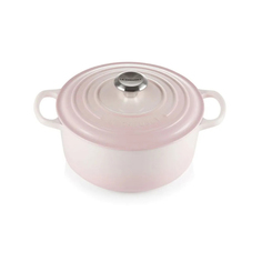 Кастрюля круглая 24 см, светло-розовая, чугун Le Creuset