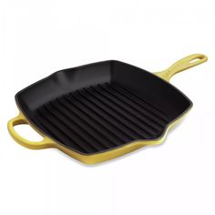 Квадратная сковорода-гриль 26 см, чугун, желтый , 20183264030422, LE CREUSET