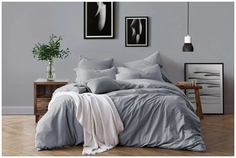 50240/20 КПБ 2 сп н(2) 70*70 "Modern" Silver микрошелк Mona Liza