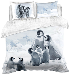 5860/1 КПБ 2сп SL Family "Penguins" н(2)70*70 н(2)50х70 сатин Mona Liza