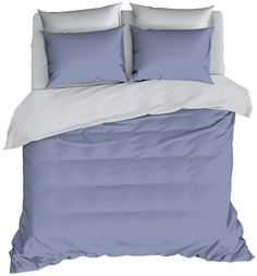 5205/51 КПБ евро "Актуал" н(2)70*70 сатин гладкокр.ГАВАНЬ (синий/серый) Mona Liza