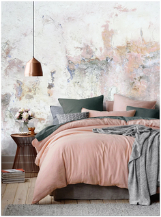 5203/54 КПБ 2 сп "Актуал" н(2)70*70 сатин гладкокр.ФЛАМИНГО (терракот/шторм) Mona Liza