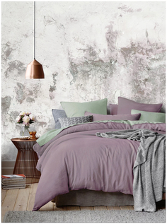 5201/55 КПБ 1,5 сп "Актуал" н(2)70*70 сатин гладкокр.МИНДАЛЬ (бузина/фисташковый) Mona Liza