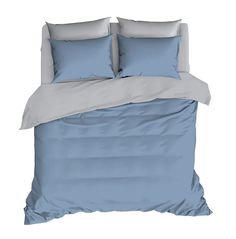 Постельное белье евро спальное коллекции "Актуал" от бренда Mona Liza, сатин гладкокрашен