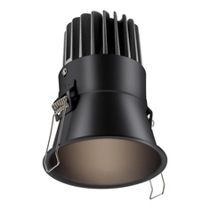 358911 SPOT NT22 черный Встраиваемый светодиодный светильник с переключателем цветовой тем Novotech