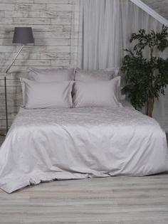 Комплект постельного белья Mona Liza МЛ Royal 1,5-спальный 70х70 см Листья Силвер 5437/17