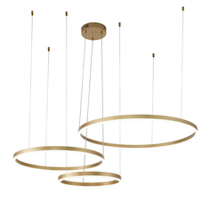 Подвесная люстра Indigo Galass 14001/3P Gold V000013L, Золото, LED