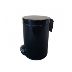 Корзина для мусора с педалью Lux, 5 литров черная Binele