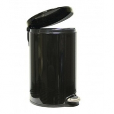 Корзина для мусора с педалью Lux, 20 литров черная Binele