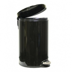 Корзина для мусора с педалью Lux, 12 литров черная Binele