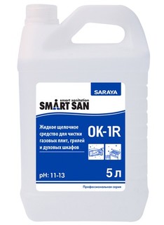 Щелочное средство SmartSant OK-1R Жидкое для чистки газовых плит, грилей и духовых шкафов No Brand