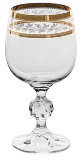 Набор из 6-ти бокалов для белого вина Sterna декор Панто золото Объем: 190 мл Crystalite Bohemia