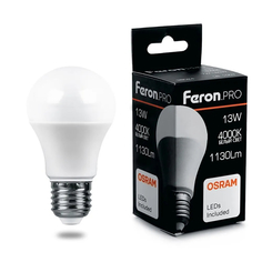 Лампочка светодиодная Feron LB-1013, 38033, 13W, E27 (комплект 10 шт.)
