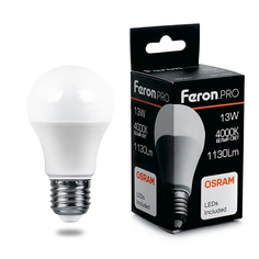 Лампочка светодиодная Feron LB-1013, 38033, 13W, E27 (комплект 10 шт.)