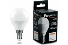 Лампочка светодиодная Feron LB-1406, 38065, 6W, E14 (комплект 10 шт.)