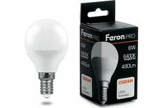 Лампочка светодиодная Feron LB-1406, 38067, 6W, E14 (комплект 10 шт.)