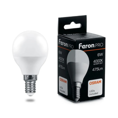 Лампочка светодиодная Feron LB-1407, 38072, 7,5W, E14 (комплект 10 шт.)