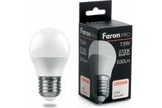 Лампочка светодиодная Feron LB-1407, 38074, 7,5W, E27 (комплект 10 шт.)