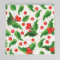 Салфетки бумажные «Остролист», набор, 20 шт., 33x33 см No Brand