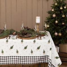 Скатерть новогодняя Этель Happy New Year 149х180см с ГМВО, 100%хл, 190г/м2