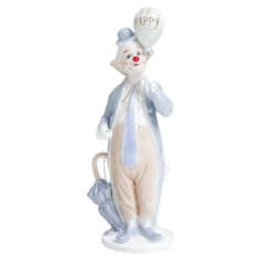 Сувенир керамика Полный клоун с воздушным шариком 27х14х6 см No Brand