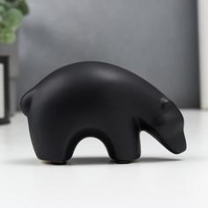 Сувенир керамика "Чёрный медведь" 6,8х5х11,5 см No Brand