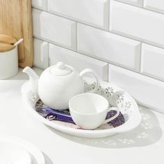 Поднос «Вензель», 30,5x21,5 см, рисунок МИКС No Brand