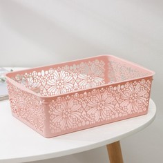 Корзина для хранения Floral, 30x19,5x9,5 см, цвет МИКС No Brand