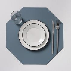 Салфетка кухонная «Тэм», 38x38 см, цвет голубой (6 шт) No Brand