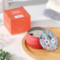 Ароматическая свеча из соевого воска с сухоцветом Французская лаванда Sima Land