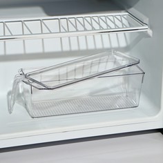 Органайзер для xолодильника с крышкой и ручкой, 32x10x10 см No Brand