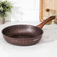 Сковорода Granit ultra red, d=26 cм, пластиковая ручка, антипригарное покрытие, цвет корич Kukmara